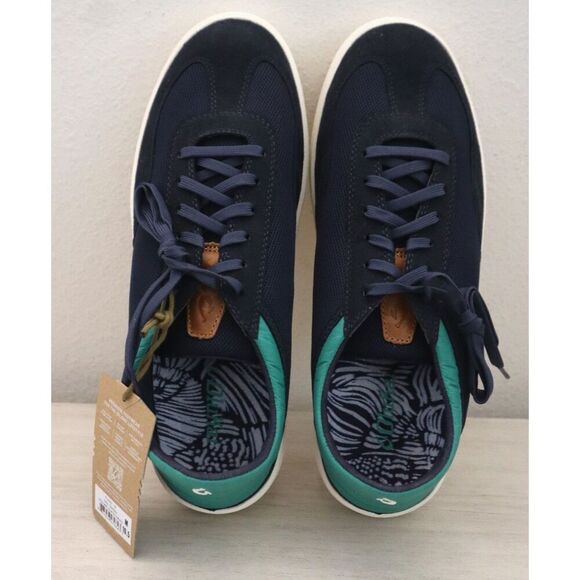 OluKai 10514-548Z Men' s Sz 10.5 Navy Blue/Bamboo Punini Casual Shoes - Picture 2 of 11